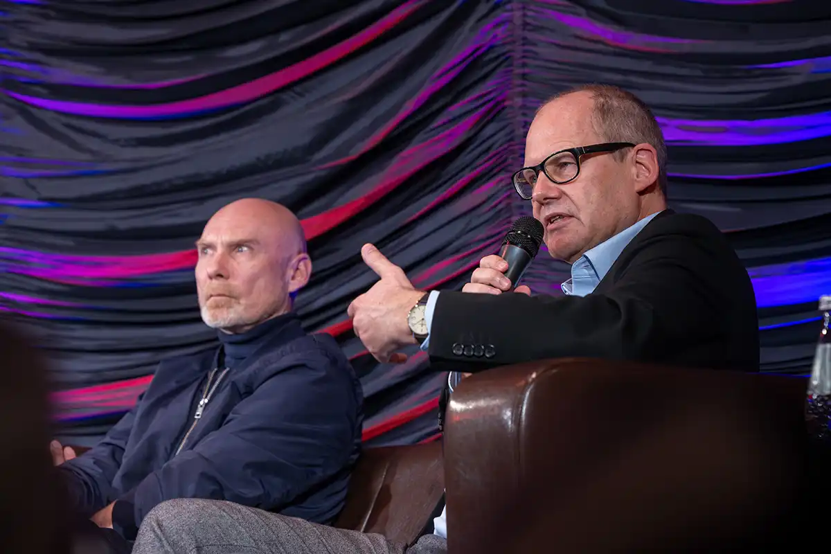 Zukunftsforscher Prof. Stephan Rammler und Verkehrsdezernent Ulf-Birger Franz