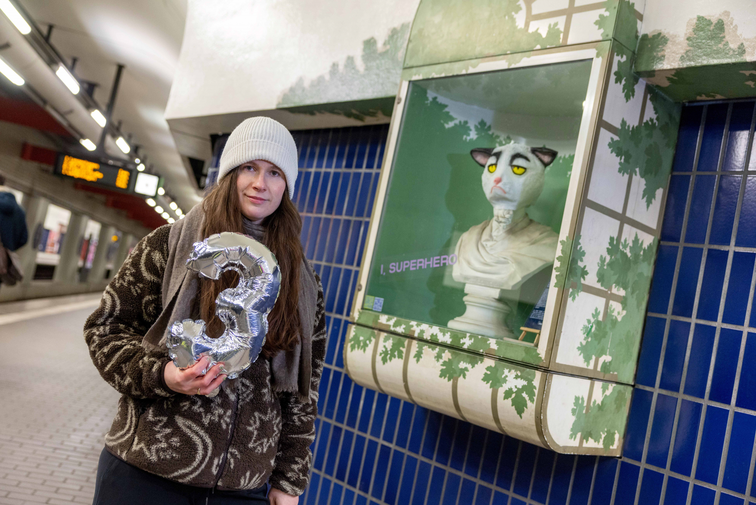 Polina Schneider und ihr Kunstprojekt in der Geibelstrasse 2