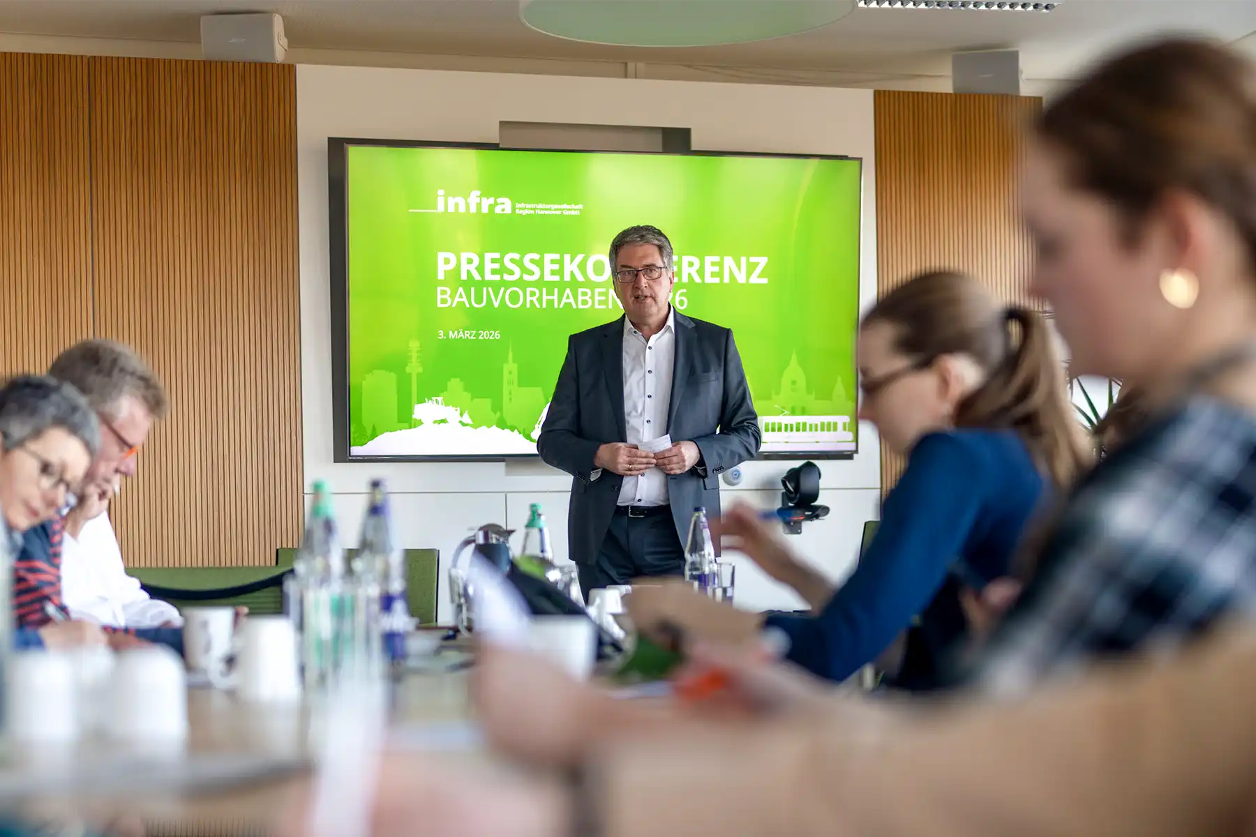 infra-Geschäftsführer Christian Weske während der Jahrespressekonferenz